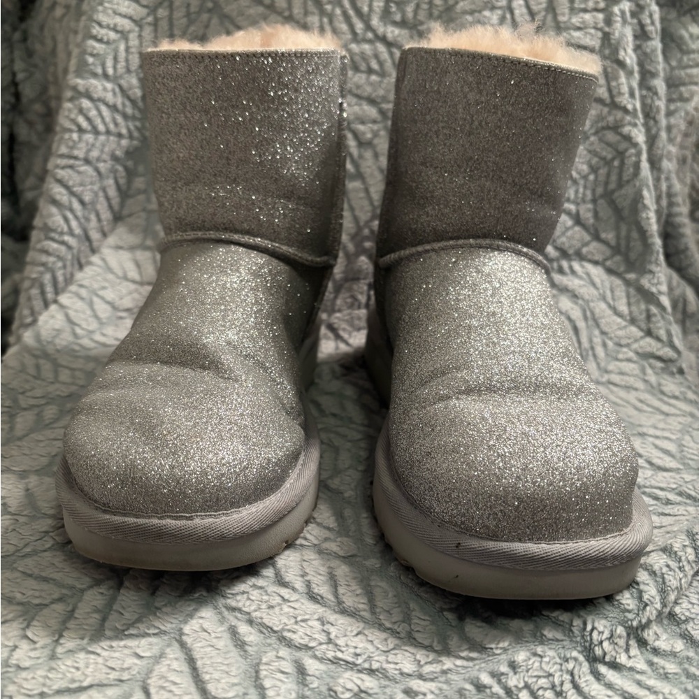 UGG Shimmering Silver Winter Boots